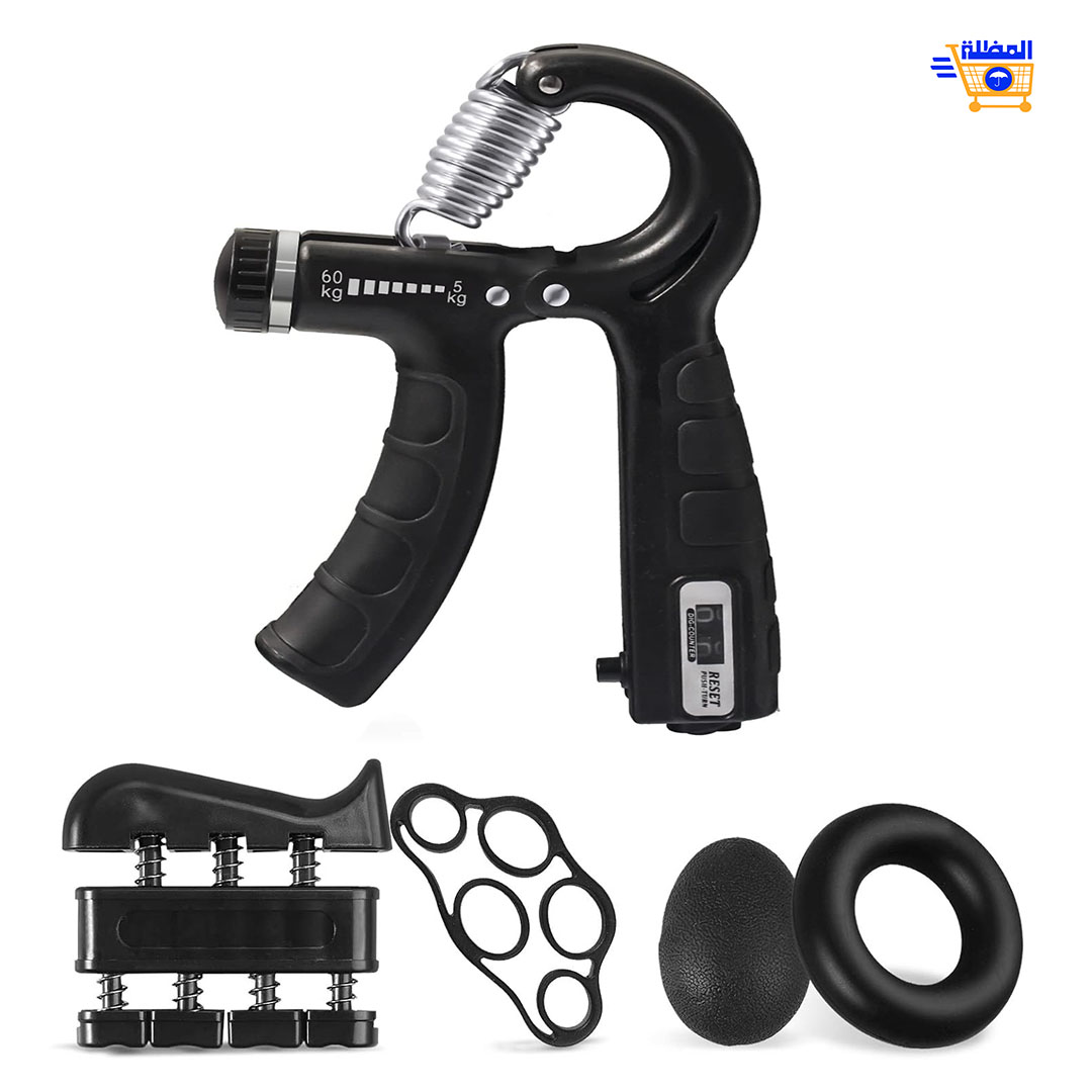 مجموعة تمارين تقوية قبضة اليد و الاصابع 5 في 1 زد من قوتك وتحكمك كل يوم مجموعة تمارين تقوية قبضة اليد و الاصابع