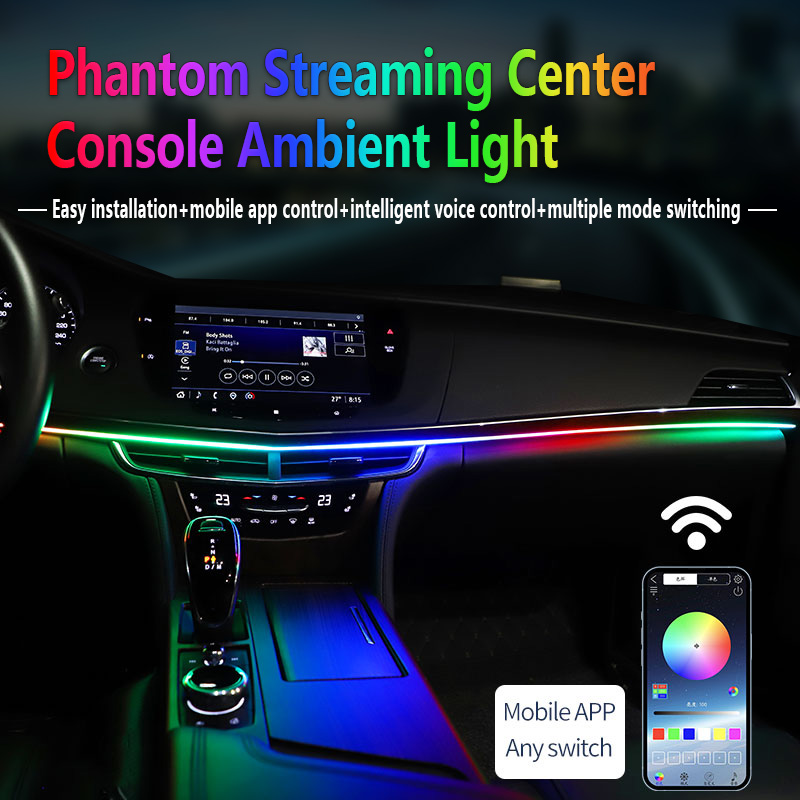 إضاءة ليد للسيارات محيطة بألوان منوعة و تحكم كامل -bande led voiture intérieur - Rgb led auto اضاءة ليد للسيارات