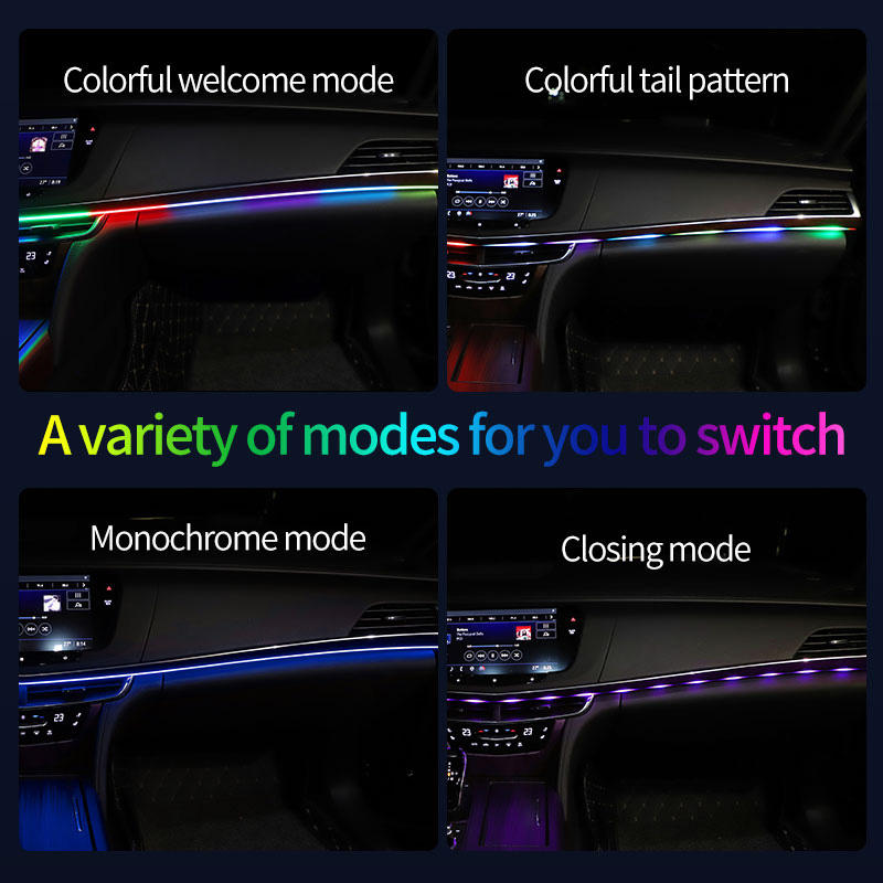 إضاءة ليد للسيارات محيطة بألوان منوعة و تحكم كامل -bande led voiture intérieur - Rgb led auto إضاءة ليد للسيارات محيطة بألوان منوعة و تحكم كامل -bande led voiture intérieur -