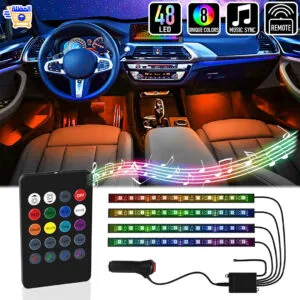 أضواء سيارة داخلية ليد تحت القدم  - Bande led voiture intérieur