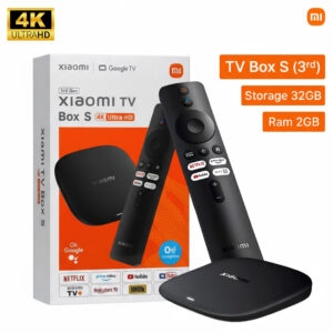 جهاز بث تلفزيوني من شاومي الجيل الثالث الأحدث باعلى دقة _ xiaomi tv box s 3rd gen 4k 32GB