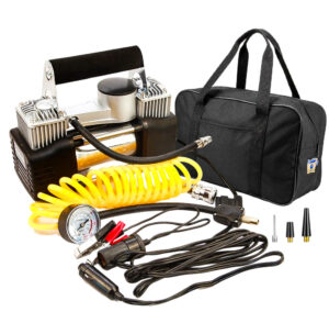 منفاخ هواء للسيارة قوي وأصلي بـ2 أسطوانات