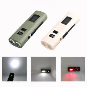 باور بانك محمول صغير الحجم مع ضوء قابل للشحن 