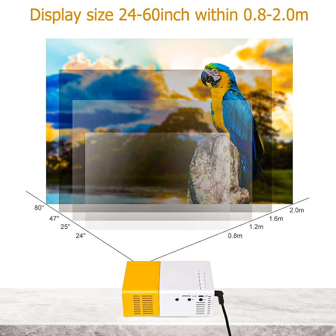 جهاز عرض محمول صغير بجودة سينمائية استثنائية أينما كنت - Projecteur portable video جهاز عرض محمول صغير بجودة سينمائية استثنائية