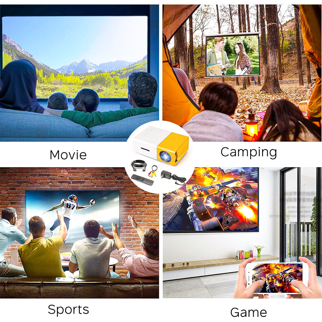جهاز عرض محمول صغير بجودة سينمائية استثنائية أينما كنت - Projecteur portable video جهاز عرض محمول صغير بجودة سينمائية استثنائية