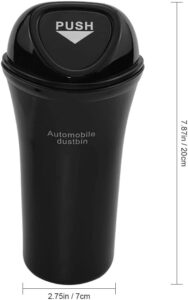 سلة مهملات للسيارة بتصميم مدمج