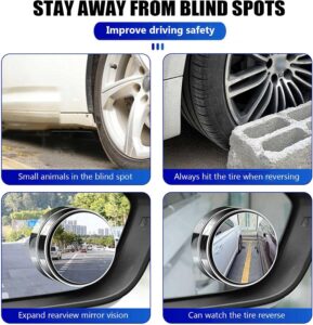 مرآة النقطة العمياء للسيارات رأية أوسع و أشمل 2 قطع مرآة النقطة العمياء للسيارات رأية أوسع و أشمل 2 قطع