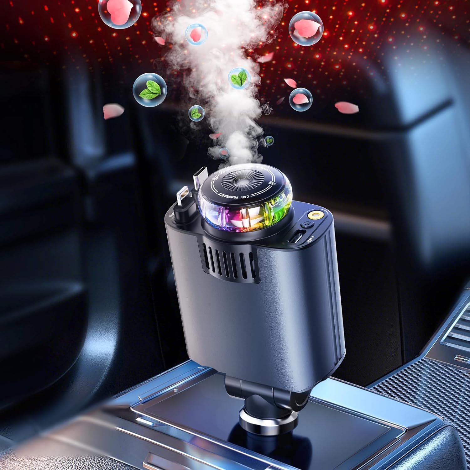 شاحن سيارة قابل للسحب أصلي , لمسة فاخرة داخل سيارتك - Starlight Automobile Chargers 5 in1 شاحن سيارة قابل للسحب أصلي , لمسة فاخرة داخل سيارتك - Starlight Automobile Chargers 5 in1