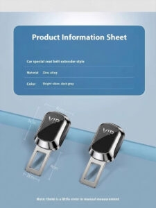 قفل حزام أمان السيارة من الزنك 1 قطعة